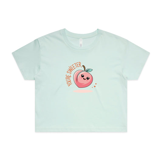Sweeter Than a Peach Crop Tee