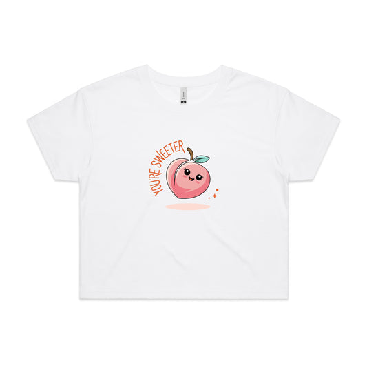 Sweeter Than a Peach Crop Tee
